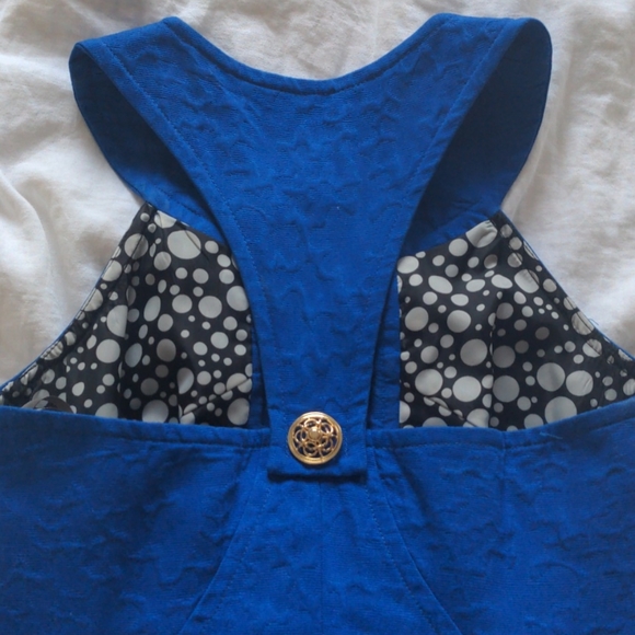 Deep blue cocktail dress - Picture 4 of 4